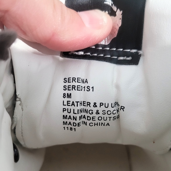 Steve Madden Serena Mixed Media High Top Sneakers NY90 Glitter Zip Shoes… - Picture 12 of 12